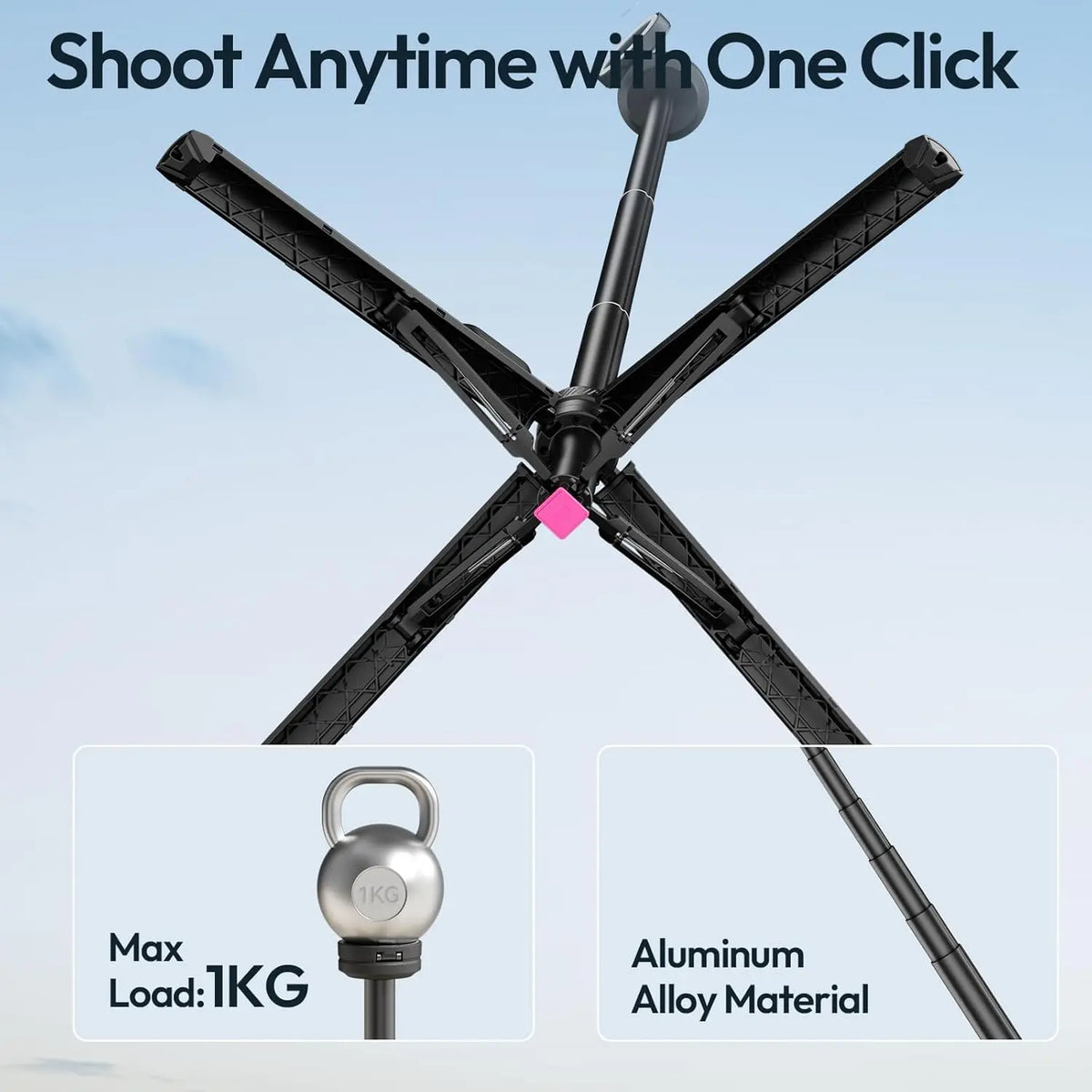 ULANZI MT85 Magnetic Phone Tripod with 60 Selfie Stick Ulanzi