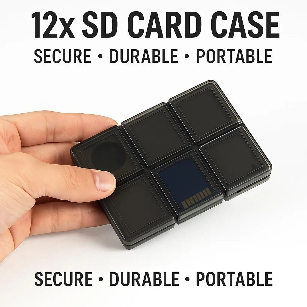 TEKTONIC 12-Slot Memory Card Case Waterproof & Shockproof
