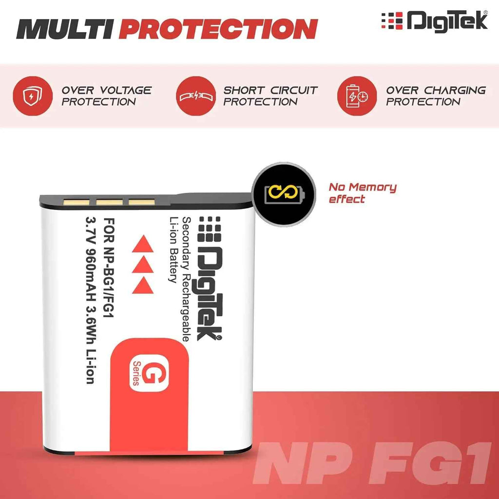 Digitek NP-FG1 Rechargeable Li-ion Battery for Sony Cyber-Shot