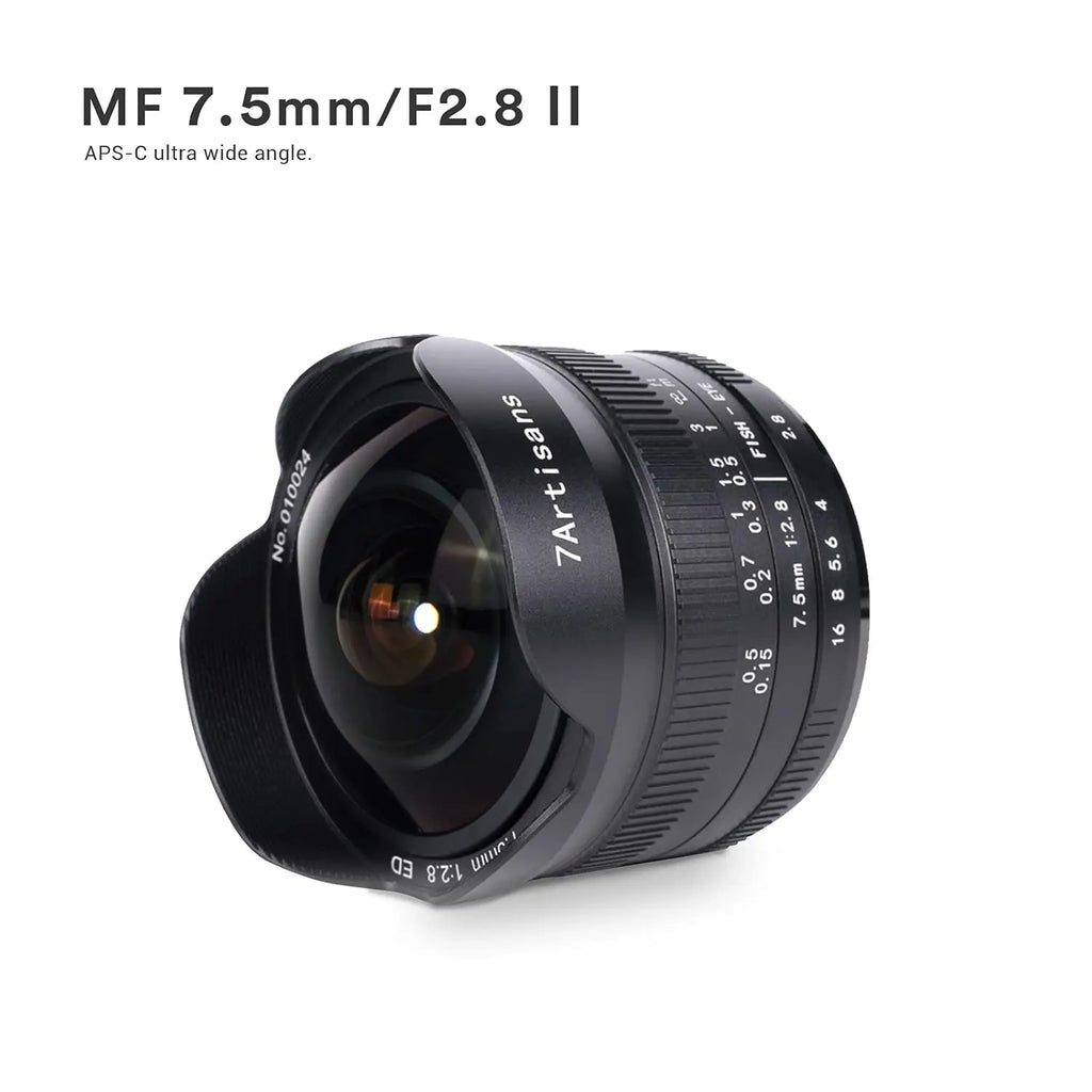 7Artisans 7.5mm F2.8 II APS-C Fisheye Lens for Fuji X 7ARTISANS