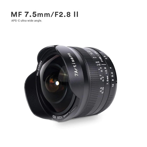 7Artisans 7.5mm F2.8 II APS-C Fisheye Lens for Fuji X 7ARTISANS