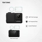 TEKTONIC Tempered Glass Screen Protector Compatible with DJI Osmo Action 6, 9H Hardness TEKTONIC