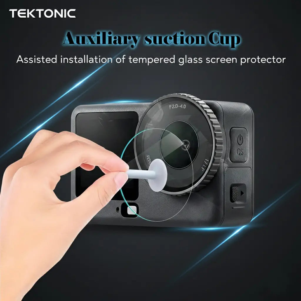 TEKTONIC Tempered Glass Screen Protector Compatible with DJI Osmo Action 6, 9H Hardness Royale Device