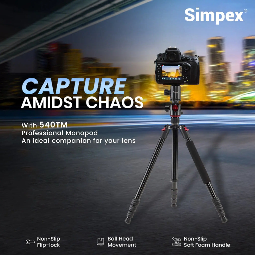 Simpex 540-TM Professional Aluminium Tripod Cum Monopod Simpex