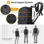 TARION HX-L Large Camera Backpack with Laptop Compartment TARION