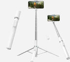 TELESIN 70" Gravity Auto-Open Phone Tripod Stand – Selfie Stick with Bluetooth Remote