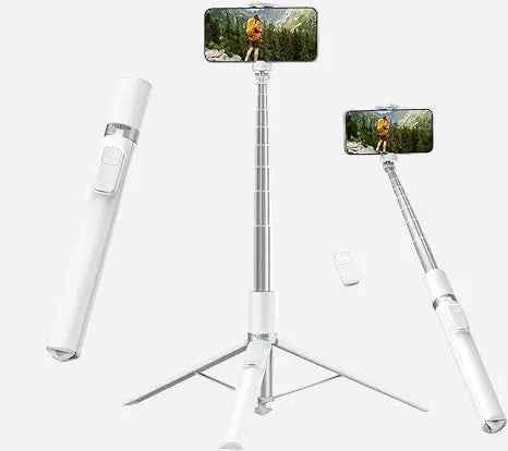 TELESIN 70" Gravity Auto-Open Phone Tripod Stand – Selfie Stick with Bluetooth Remote
