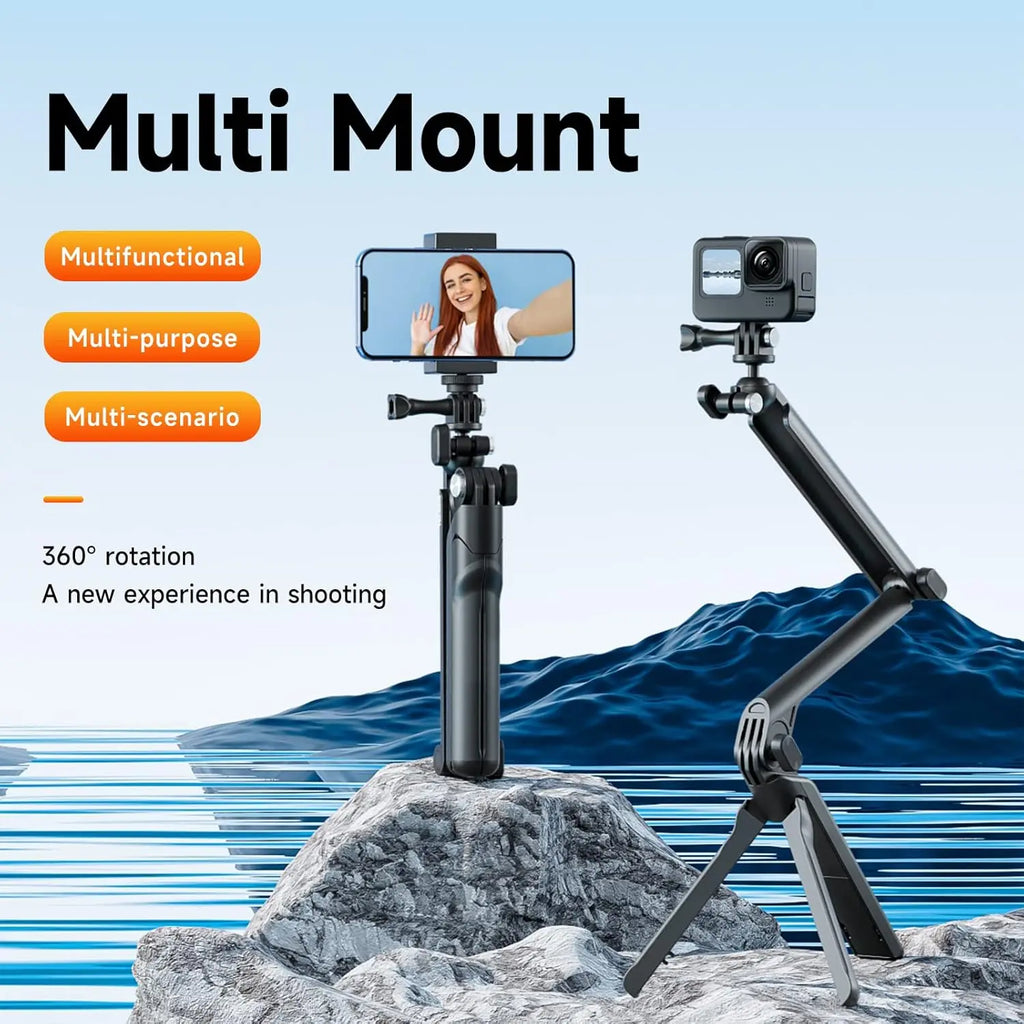 TELESIN Flexible Selfie Tripod Grip for Action Cameras TELESIN