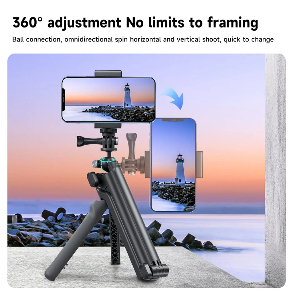 TELESIN Flexible Selfie Tripod Grip for Action Cameras TELESIN