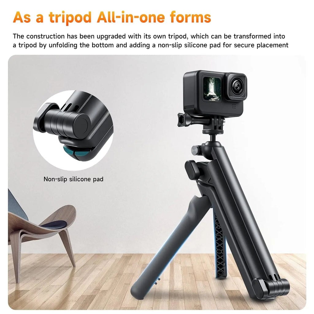 TELESIN Flexible Selfie Tripod Grip for Action Cameras TELESIN
