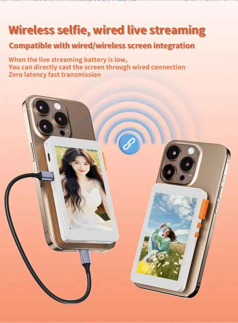 TEKTONIC TSM-40 Magnetic 1080P Wireless Vlog Monitor