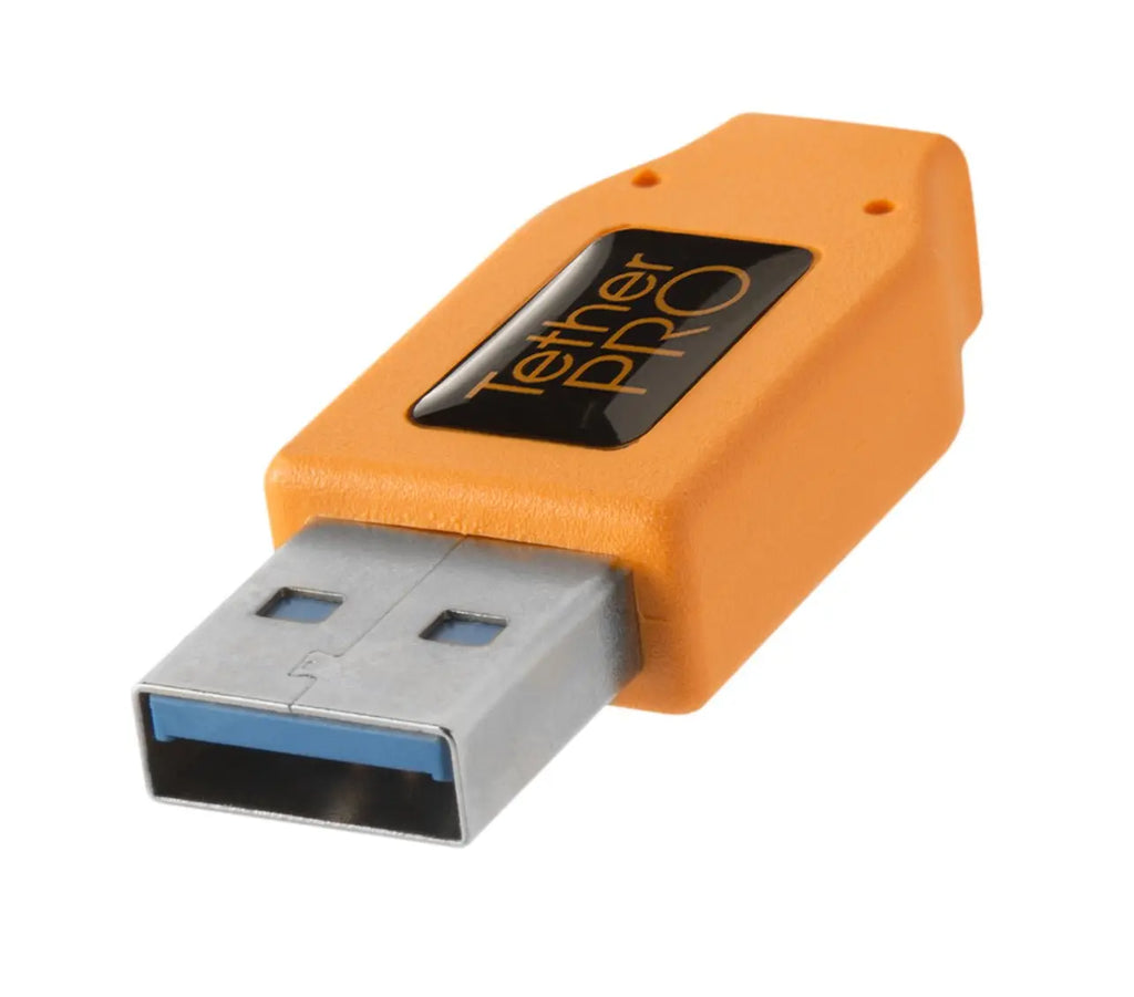 Tether Tools USB 3.0 to USB-C High-Visibility Tethering Cable (Orange) Tether Tools