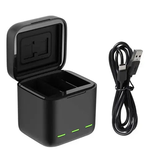 TEKTONIC 3-Slot Battery Charger & Case for GoPro Hero 9–12