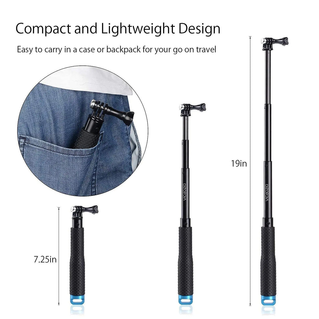 TEKTONIC Foldable Selfie Stick Tripod for Phone & Action Cam TEKTONIC