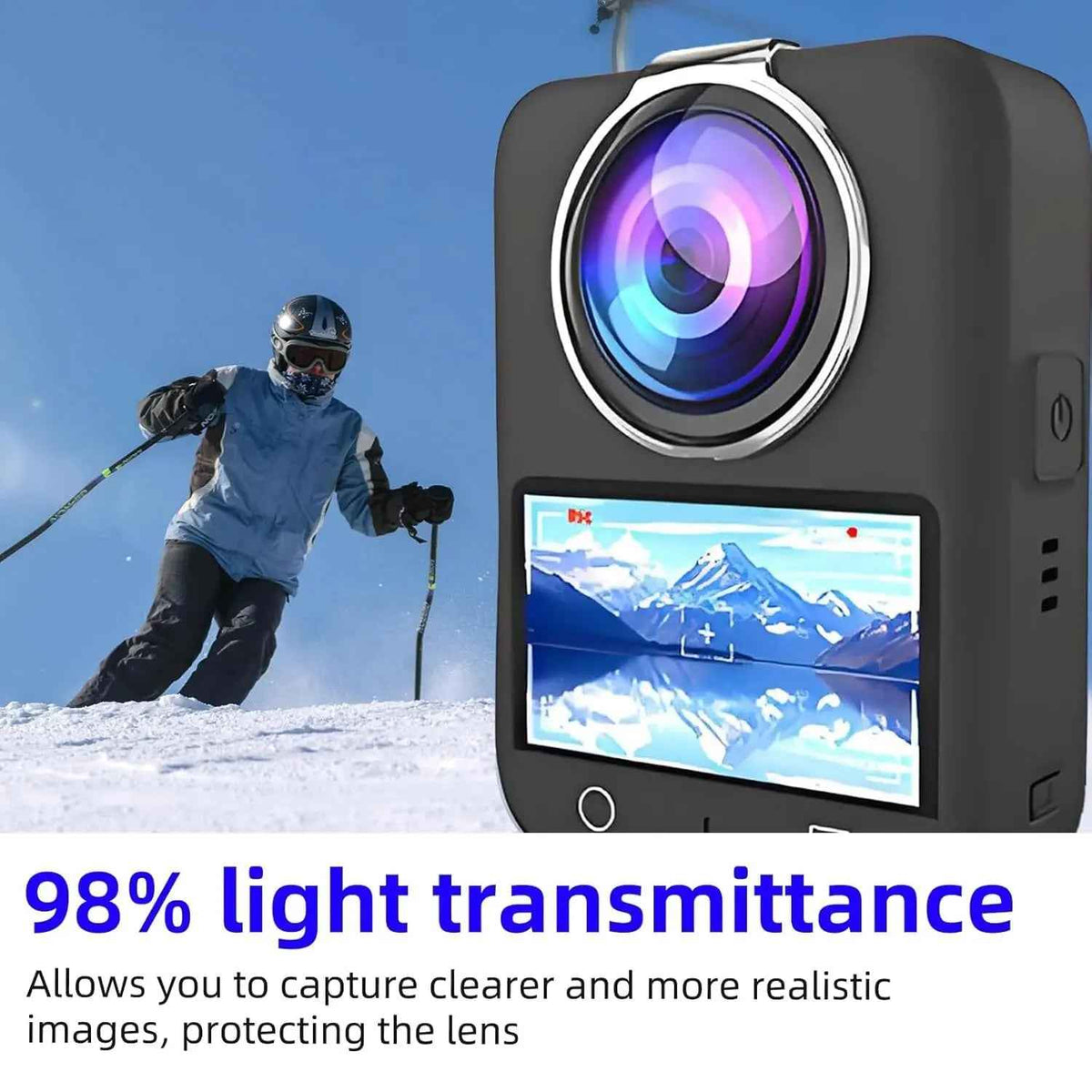 TEKTONIC Lens Guard for DJI Osmo Action 360 Waterproof Snap-On Protector