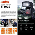 Godox TT600 Manual Speedlite Flash (Black) Godox