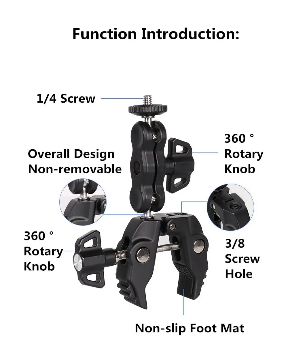 TEKTONIC R094 Super Clamp Motorcycle Camera Mount TEKTONIC