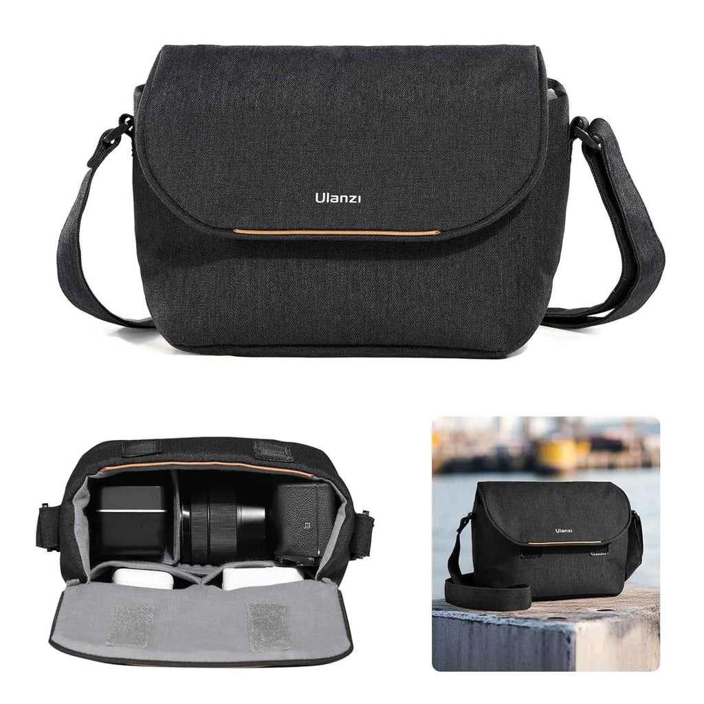 ULANZI Camera Bag Professional DSLR Crossbody Case (Black)
