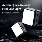Ulanzi LM18 Mini Magnetic Vlogging Light + PK-06 Pocket 3/4 Expansion Adapter Kit