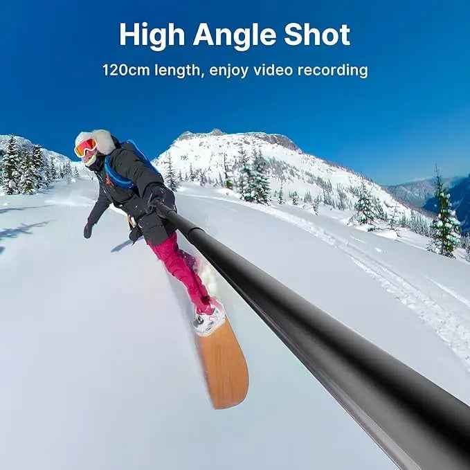 ULANZI MT-58 Extendable Selfie Stick 1/4" Thread Mount, 4ft Lightweight Handle