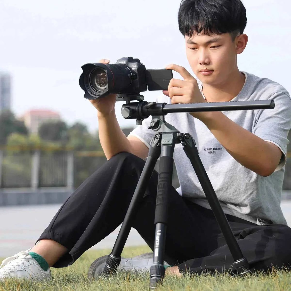 ULANZI MT-59 Tripod Monopod Boom Arm Extension, 15kg Payload, Black