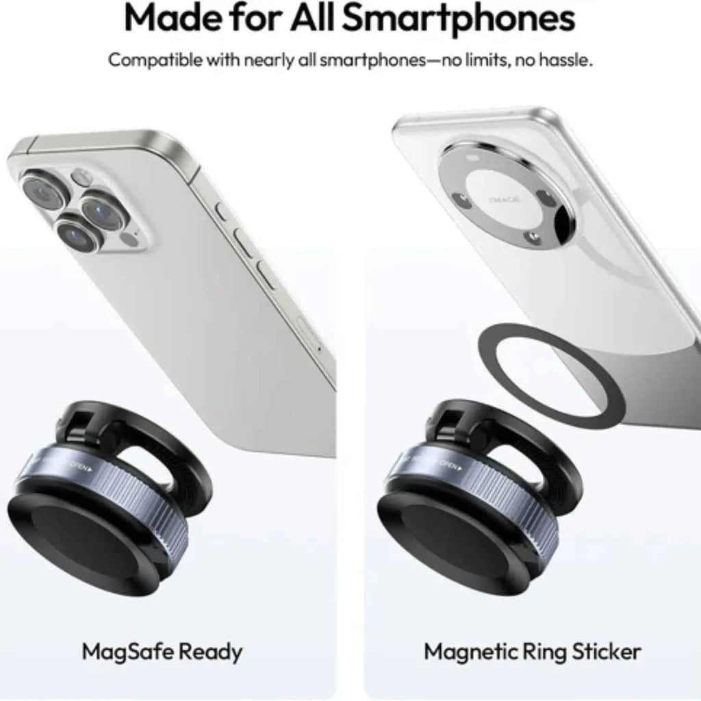 ULANZI SK-25 MagSafe Car Phone Holder Magnetic Suction Mount (Black)