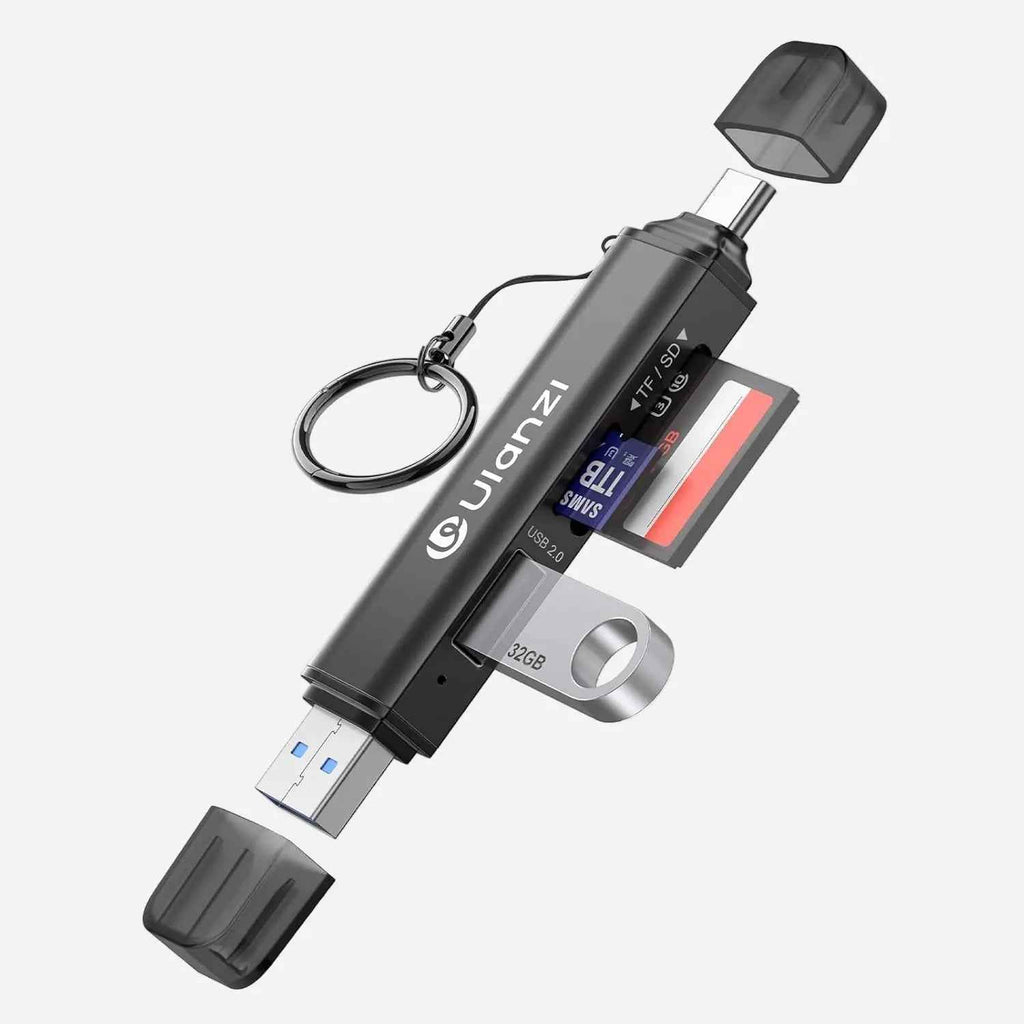 ULANZI CRI1 3-in-1 USB 3.1 Card Reader SD/TF, Dual USB-C/A, 170MB/s