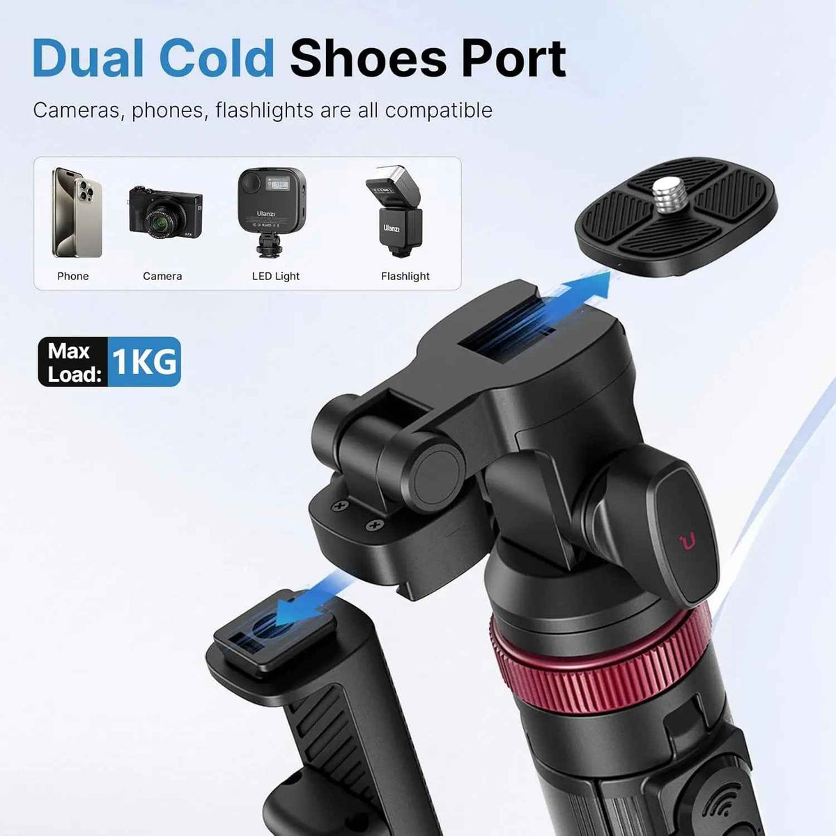 ULANZI MT-78 Extendable Phone Tripod 72.8 inch