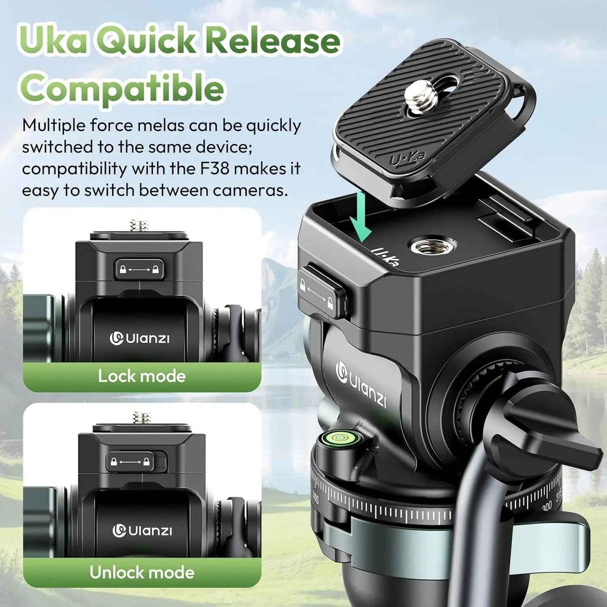 Ulanzi JJ06 GlideGo Carbon Fiber Video Tripod
