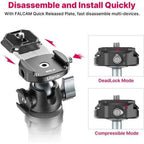 Ulanzi MT-46 F38 Quick Shoe Aluminum Tripod with 360 Ball Head
