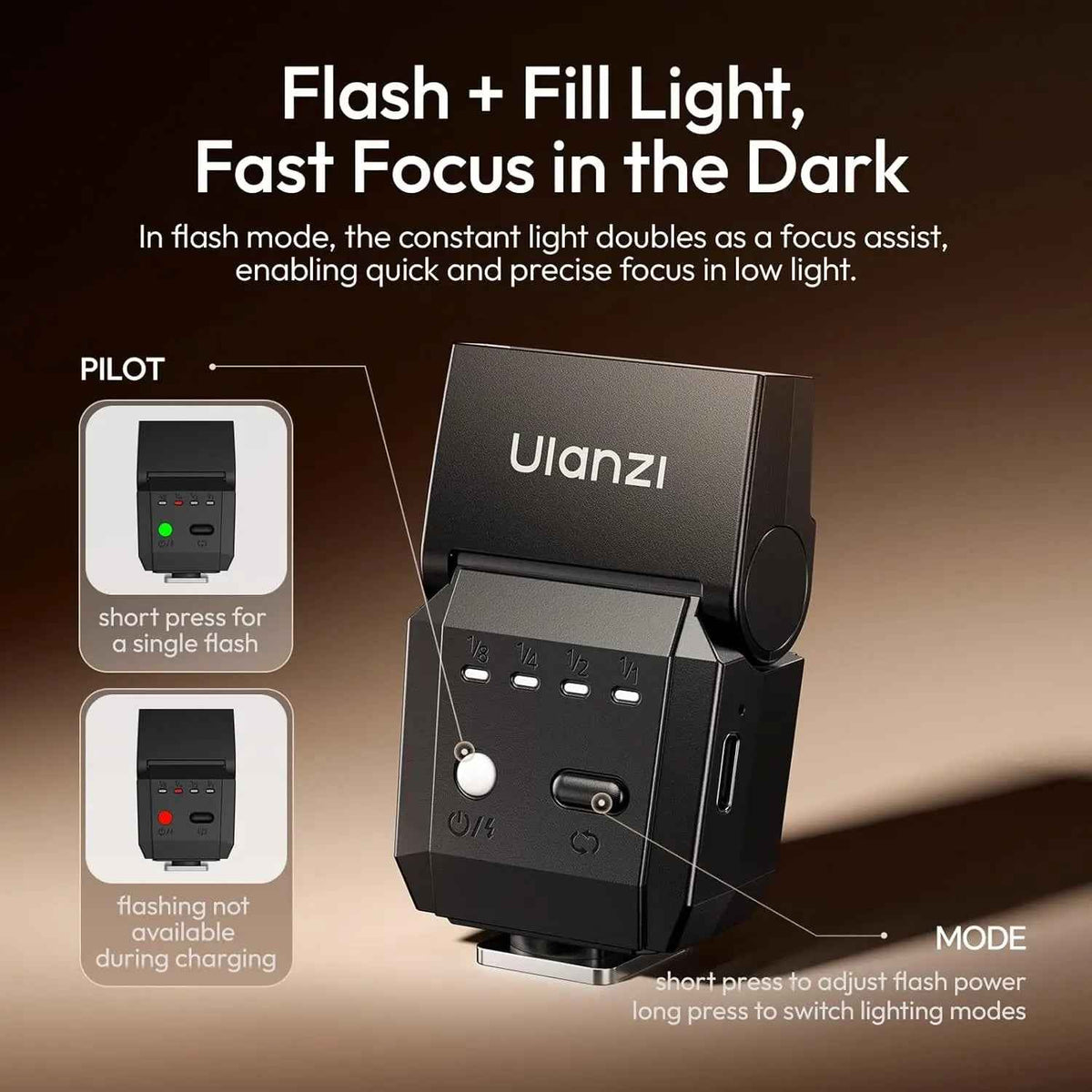 Ulanzi SL03 Camera Flash Speedlite Black