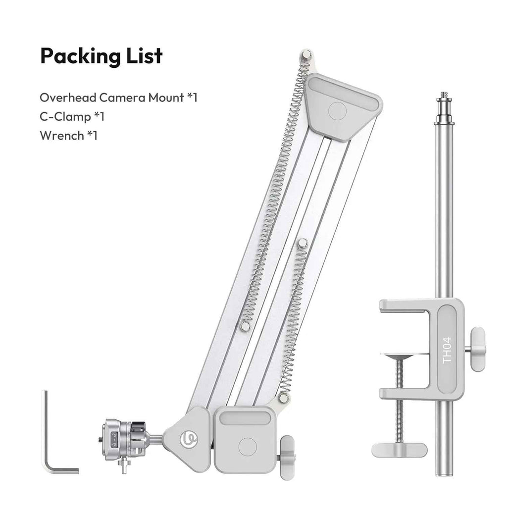 Ulanzi TH04 Overhead Tripod Mount Flexible Boom Arm with 360 Ball Head