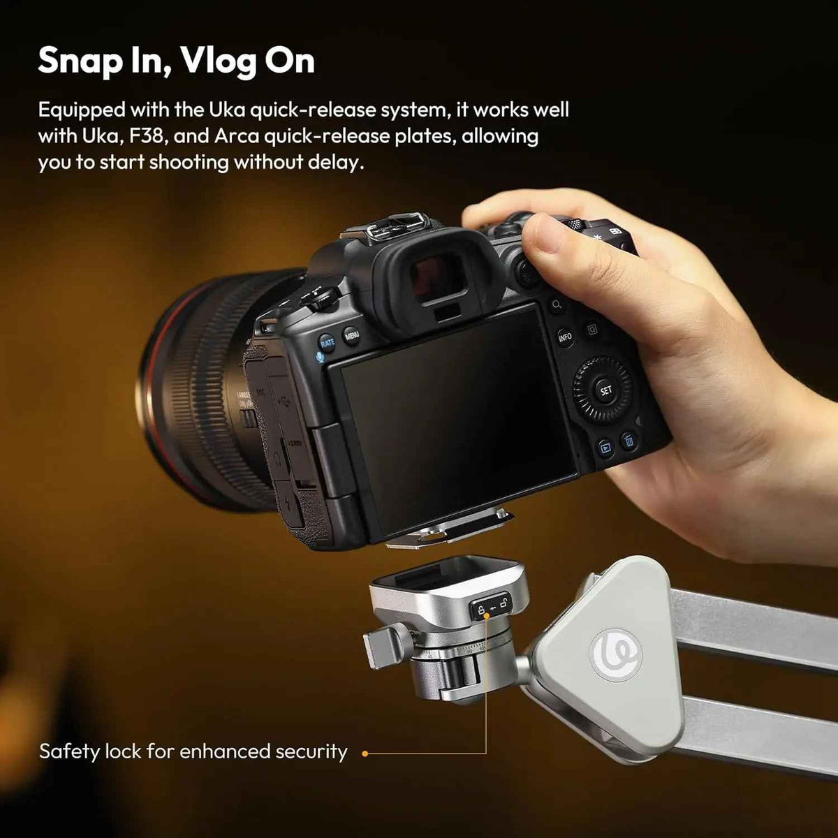 Ulanzi TH04 Overhead Tripod Mount Flexible Boom Arm with 360 Ball Head