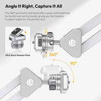 Ulanzi TH04 Overhead Tripod Mount Flexible Boom Arm with 360 Ball Head
