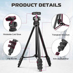 Ulanzi TT51 Portable Tripod Stand with 360° Ball Head & Phone Holder