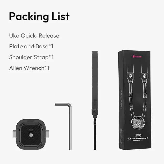 Ulanzi UKA06 Camera Shoulder Strap Quick Release Kit (10kg Load Capacity)