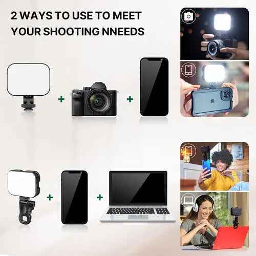 Ulanzi VL100X Clip LED Selfie Light Bi-Color Portable Panel (2500 6500K)