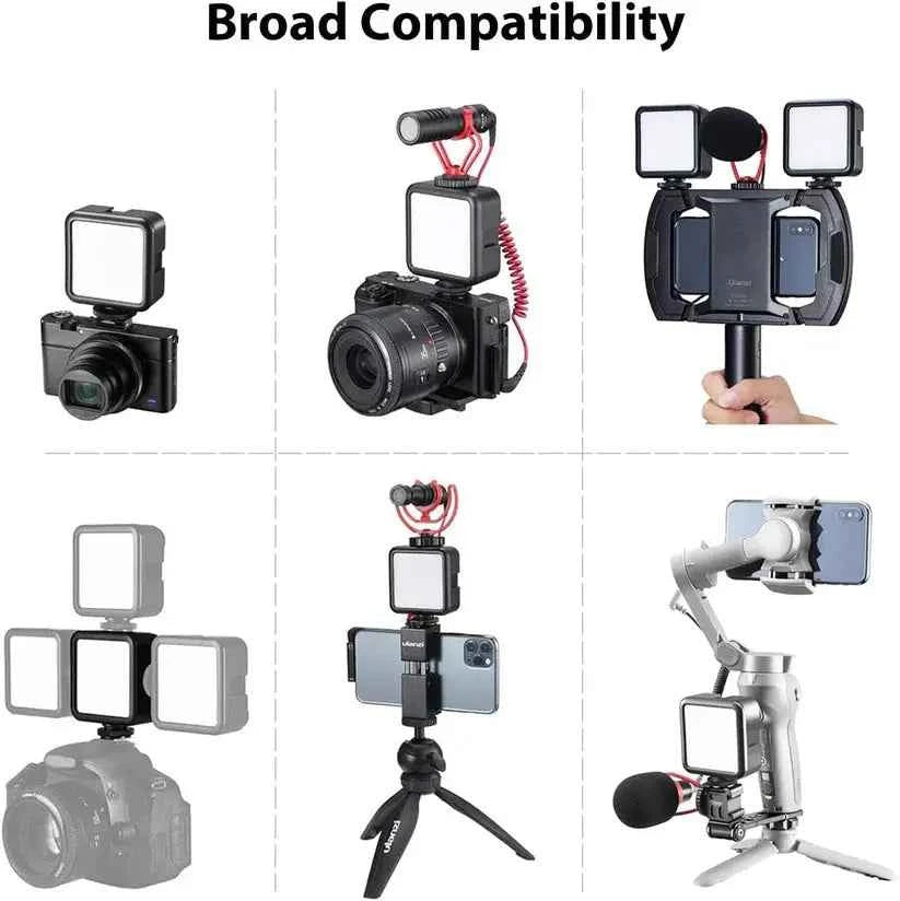 Ulanzi VL49 LED Video Light with 2000mAh Battery & 3 Cold Shoes
