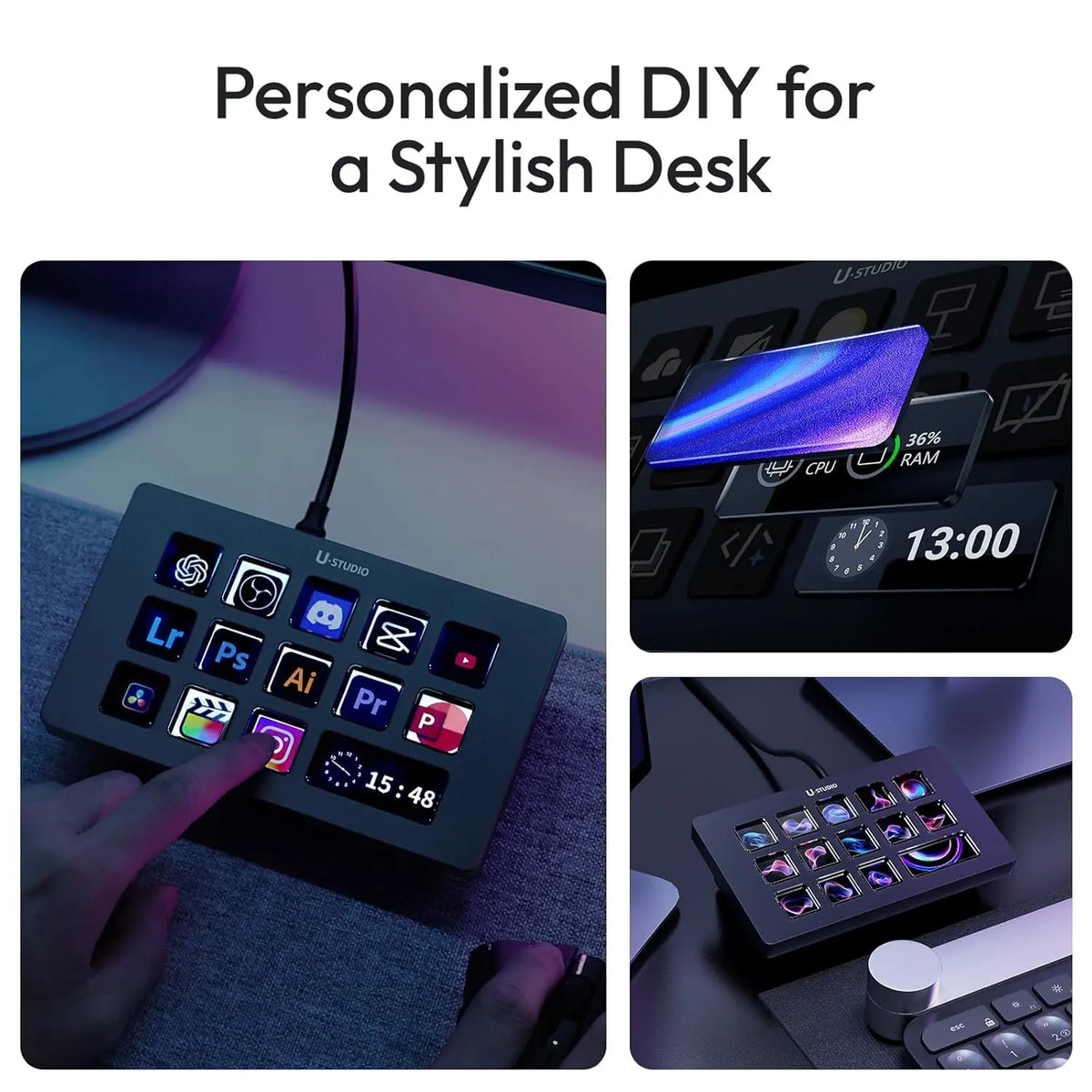 ULANZI D200H U Studio Adjustable Overhead Desk Mount for Phone and Camera Ulanzi