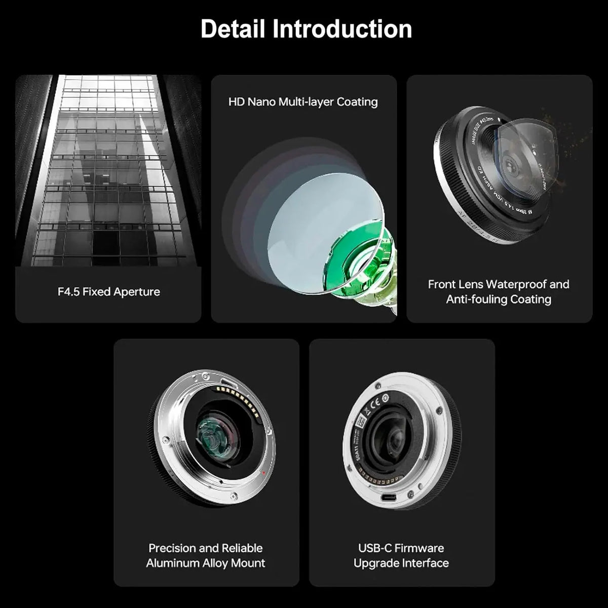 VILTROX 28mm F4.5 Pancake Full Frame Lens Viltrox