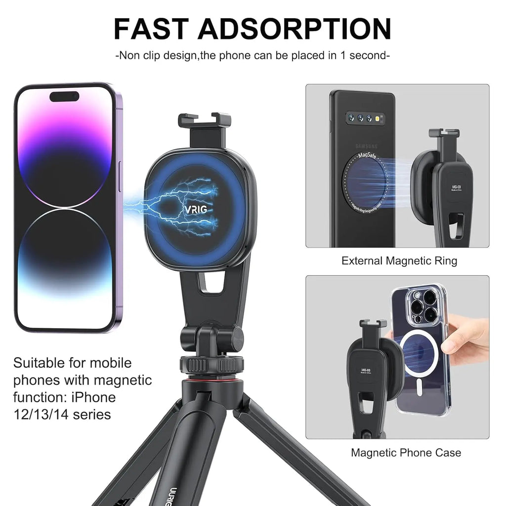 VRIG MG-03 Magnetic MagSafe Phone Tripod Mount VRIG