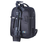 Photron Pro Runner 450 AW II camera backpack with tripod attached