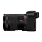Canon EOS R6 Mark III with RF 24-105mm f/4 L IS USM professional zoom lens side view