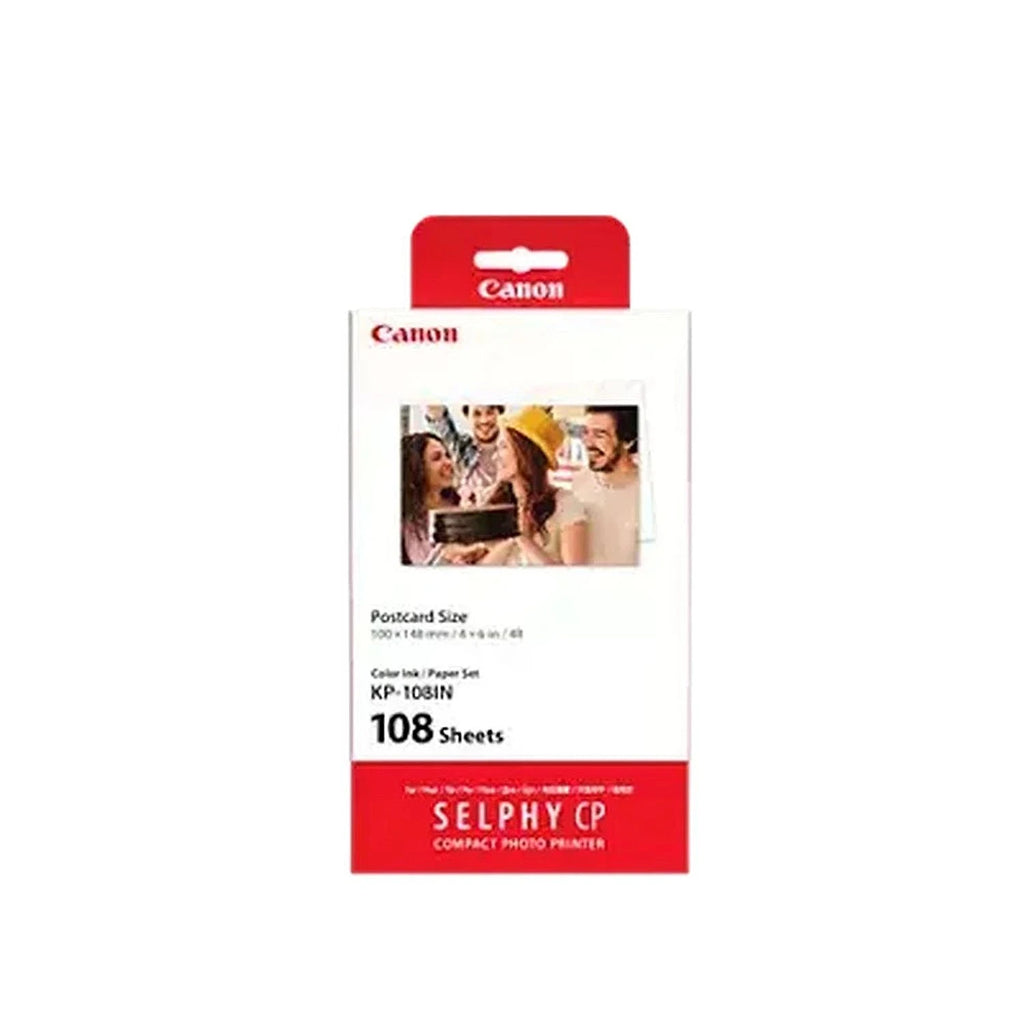Canon KP-108IN ink cartridges and photo paper official image