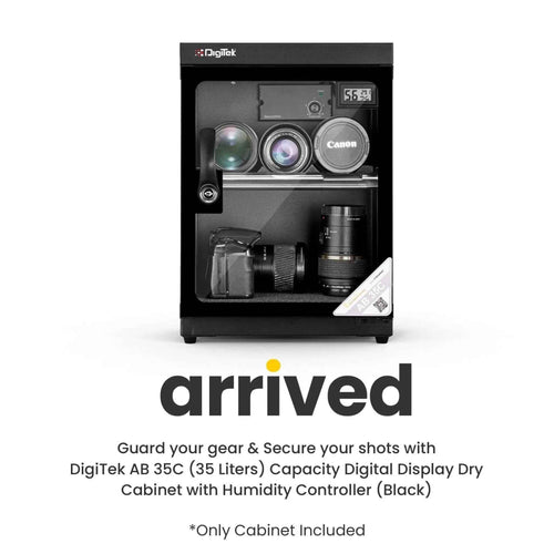 Digitek AB 35C 35 Liters Digital Display Dry Cabinet with Humidity Controller - Black