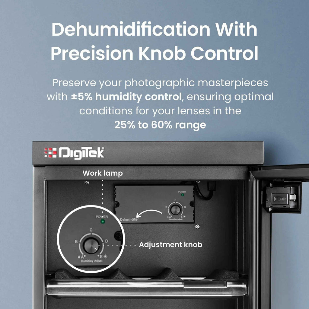 Digitek AB 35C 35 Liters Digital Display Dry Cabinet with Humidity Controller - Black