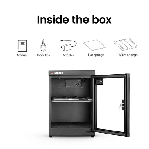 Digitek AB 35C 35 Liters Digital Display Dry Cabinet with Humidity Controller - Black
