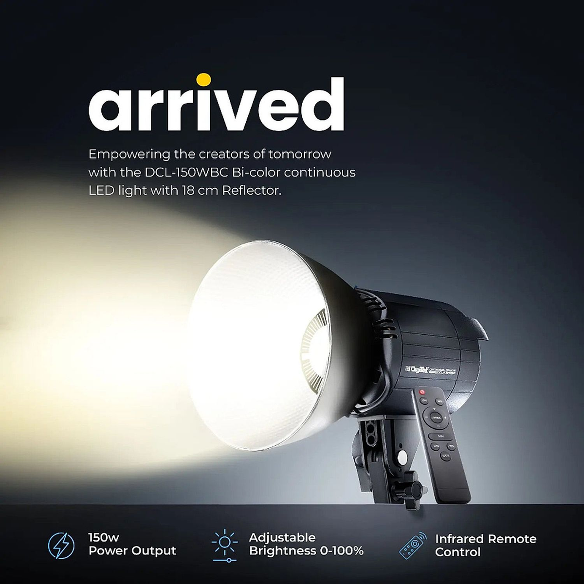Digitek DCL-150WBC 150W bi-color LED light feature image