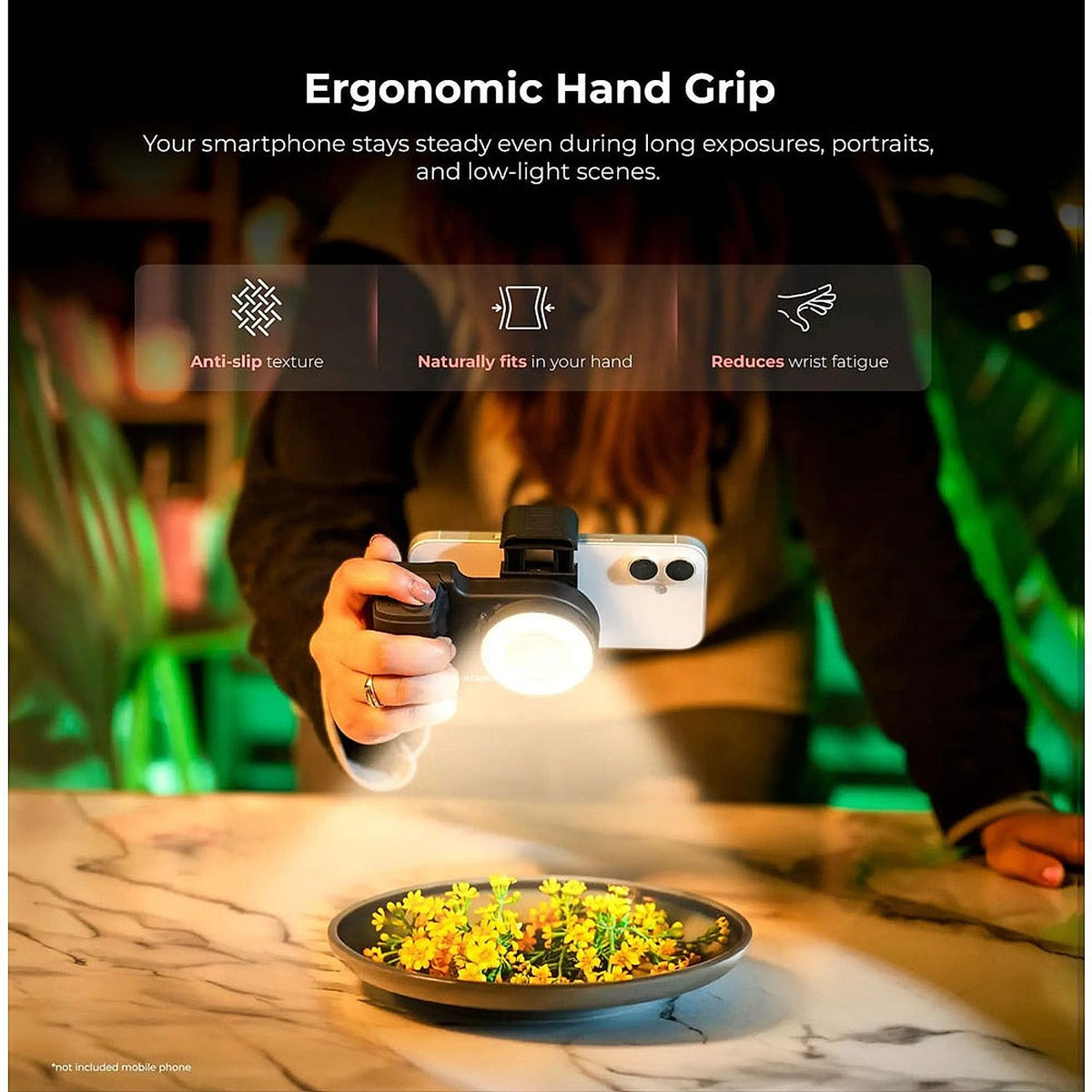Digitek DPH 002L Smartphone Camera Grip with Fill Light product detail