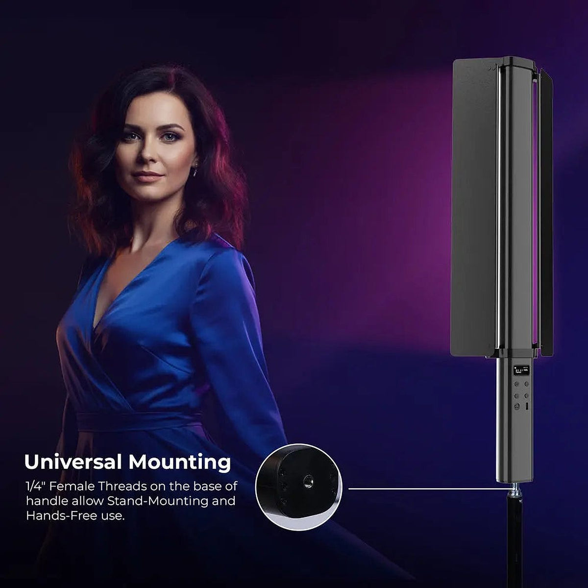 Digitek DSL 27W RGB 27W LED Stick Light Wand — product details and alternate view